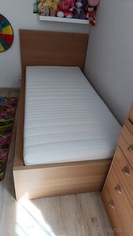 Posteľ IKEA MALM 90x200 so šuplíkmi – super stav - 2