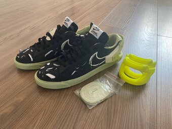 Nike Blazer LOW Acrnm Black White Noir Aura olive/blance - 2
