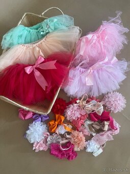 Sukničky + čelenky na newborn fotenie - 2