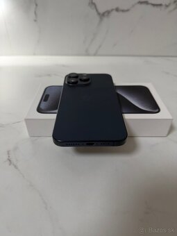 iPhone 15 PRO Max 256GB blue titanium TOP stav - 2