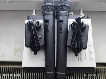 Predám súpravu 2x bezdrôtový MIC - 2