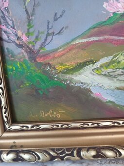 Ludvig Dobeš olejomaľba sign - 2