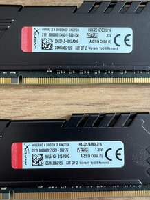 HyperX 8GB + 8GB (16GB Kit) DDR4 - 2