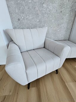 2 x kresla s taburetom - 2