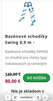Schodíky do bazéna Swing 0,9 m - 2