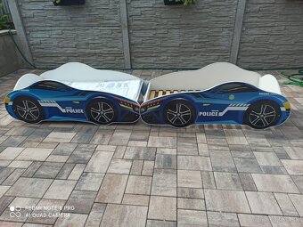 Detská posteľ auto policajné auto 70x140cm - 2