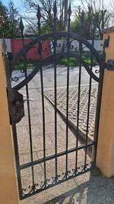 Kovaná brána s plotom - 2