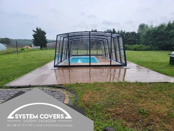 Zastrešenie bazéna, bazénu, 500 x 850 x220 cm - System Cover - 2