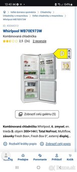 Whirlpool Kombinovaná chladnička BILELA - 2