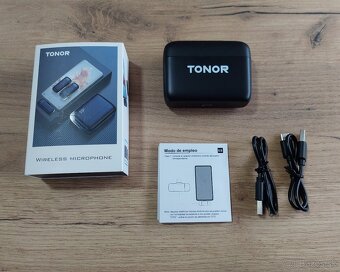 Duálne bezdrôtové klopové mikrofóny TONOR TL350 USB-C - 2