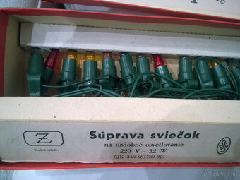 retro vianočné svetielka 1978 - 2