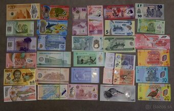 Unc bankovky polymer (plastové) č.1 - 2