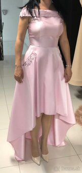 Spoločenské šaty bledoruzove - 2