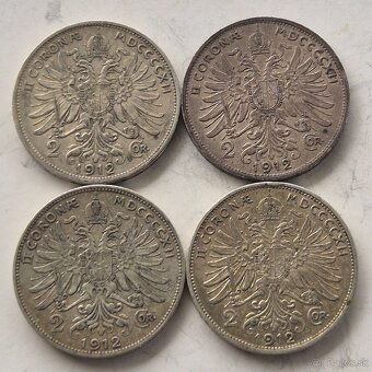 Strieborné 2 Koruny 1912 b.z - 2