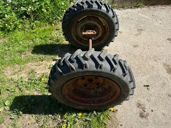 náprava s kolesami na malotraktor, pluh na oranie - 2