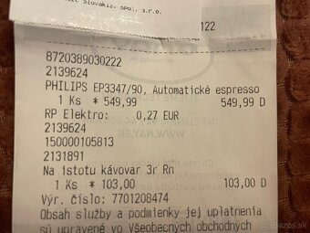 Kávovar PHILIPS - 2