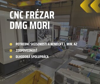 Práca na CNC Hedelius alebo DMG MORI Nemecko - 2