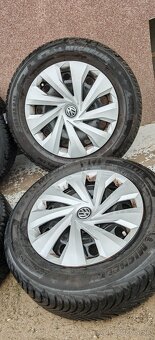 Plechové disky 5x100 a zimné Michelin Alpin 5 185/65 R15 - 2