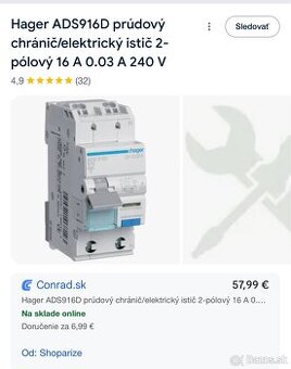 Predám Hager Ads916d - 2