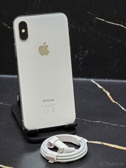 Apple iPhone X 64GB Silver 100% bat./stav - 2