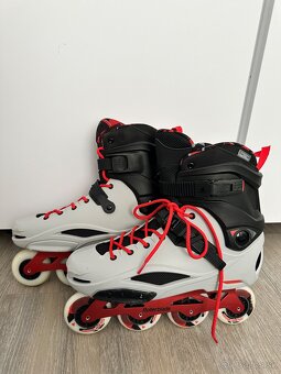 Predám pánske inline korčule Rollerblade RB PRO X grey/red – - 2