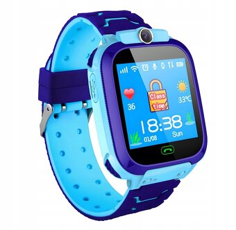 Detské Smart hodinky, volanie, GPS, SIM karta, modré - 2