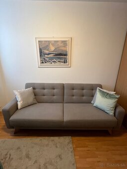 Sivá rozkladacia pohovka NAPPA 3F ako nová- PC 730 € - 2