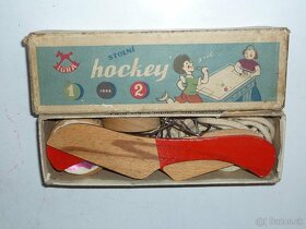 stará retro hračka Igra stolný hokej  - stolní hockey - 2