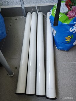 Jedálenský biely stôl 115x80, výška 73 cm - 2
