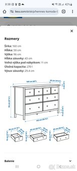 Veľká komoda HEMNES (Ikea) - 2