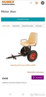 sedačka, vozík brzdený - 2