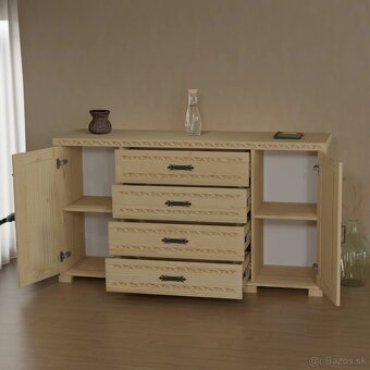 Drevená komoda – 160x90x45 - 2