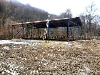 Oceľová konštrukcia haly - priehradová 4x12x18 m - 2