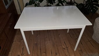 Biely jedálenský stôl BARBARA 700×1100x730 mm - 2