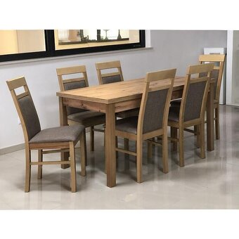 Jedálensky stôl Emilia140×80 +6 stoličiek - 2