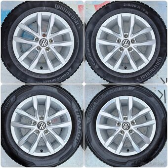 5x112 Originál 5ks Volkswagen Sepang TOP STAV 215 60 R16 - 2