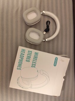 Bluetooth strieborné slúchadlá SY-BT1632 nové - 2