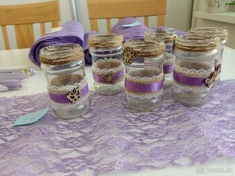 Výzdoba na svadbu alebo oslavu fialová - 2