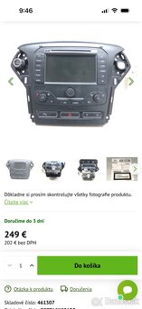 Originál autorádio do autá Ford S Max - 2