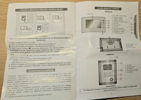 vchodovy zvocek káblový video telefon 2x - 2
