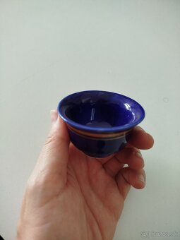 Keramická karafa a poháriky , Modrá keramická karafa džbán - 2