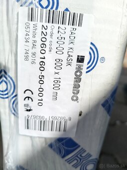 Radiátor nový 600x1600mm - 2