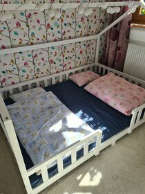Domčeková posteľ pre deti dvojitá - 2