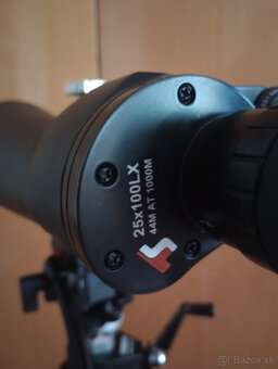 TS 25x100 ďalekohľad, manfrotto 117 statív, 701HDV hlava - 2