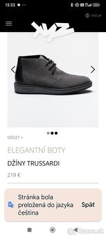 Pánske kožené topánky TRUSSARDI -veľ. 41 - 2