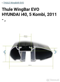 Thule WingBar EVO, HYUNDAI i40 Kombi - 2