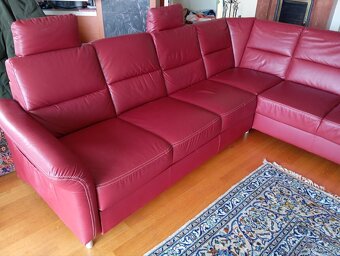 Luxusná kožená rohová sedačka - 2