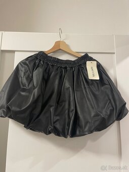 Skort čierna sukňa - 2