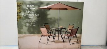 Záhradný slnečník so stoličkami - 2