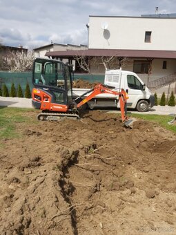 Minibager Kubota 1,8t - prenájom - 2